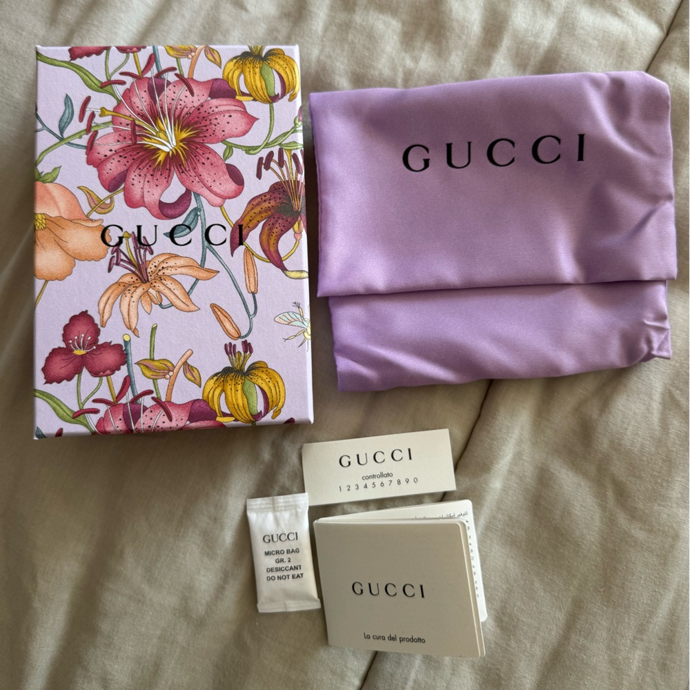Gucci purple floral canvas wallet - Picture 6 of 15